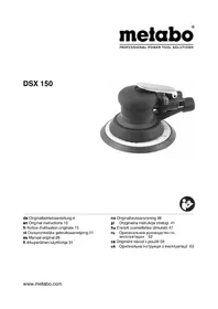 Notice METABO DSX 150 шуруповерт