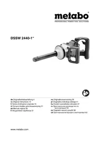 Notice METABO DSSW 24401 Screwdriver
