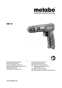 Notice METABO DB 10 Screwdriver