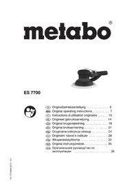 Notice METABO ES 7700 Screwdriver
