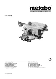 Notice METABO KGT 305 M Πριόνι