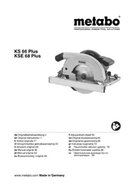 Notice METABO KSE 68 PLUS Fűrész