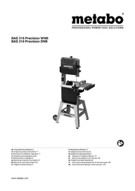 Notice METABO BAS 318 PRECISION Fűrész