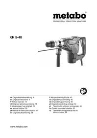 Notice METABO KH 540 Marteau