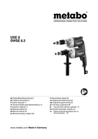 Notice METABO USE 8 Avvitatore