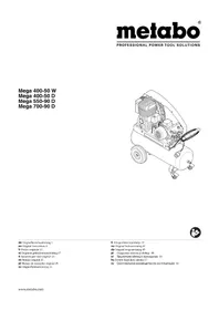 Notice METABO MEGA 69090 D Compressore