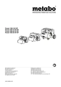 Notice METABO POWER 40020 W OF Compressore
