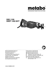 Notice METABO SSE 1100 Sega