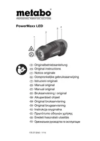 Notice METABO POWERMAXX LED Flash