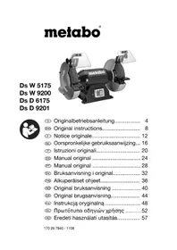 Notice METABO DS D 6175 μύλος