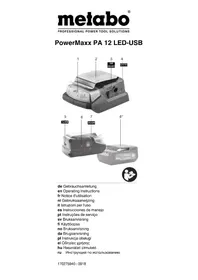 Notice METABO POWERMAXX PA 12 LEDUSB Caricabatterie