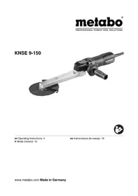 Notice METABO KNSE 9150 Polisher