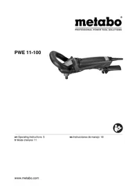 Notice METABO PWE 11100 Polisher