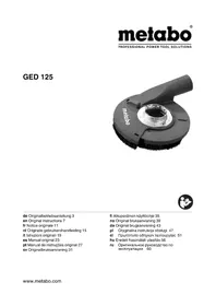 Notice METABO GED 125 Polisher