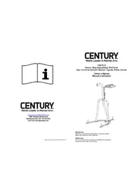 Notice CENTURY 1087015 Équipement de sport