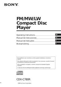 SONY CDX-C780R - Bilradio