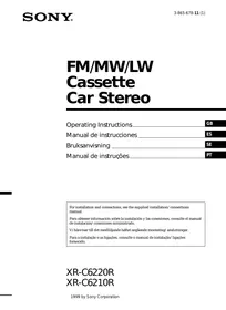 SONY XR-C6220R - Rádio de carro