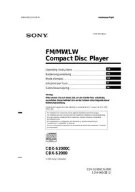 SONY CDX-S2000 - Autoradio