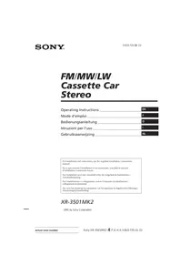 SONY XR-3501MK2 - Autoradio