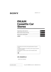 XR-3500MK2 SONY