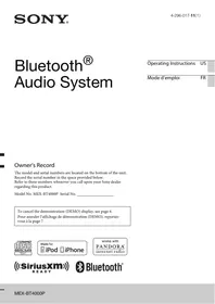 SONY MEX-BT4000P - Car radio