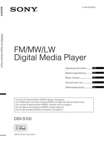 SONY DSX-S100,  DSX-S300 - Autoradio