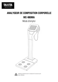 Notice TANITA MC980MA Balance