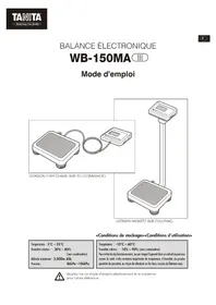 Notice TANITA WB150MA Balance