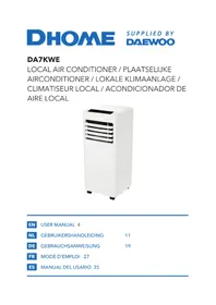 Notice DAEWOO DA7KWE Aire acondicionado