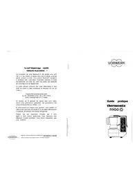 Notice Thermomix 3300 Robot ménager