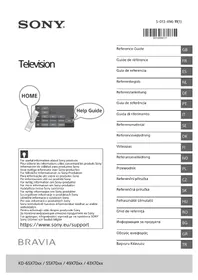 Notice SONY BRAVIA KD65X7053 Проектор