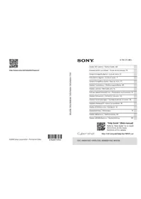 Notice SONY CYBERSHOT DSCWX800 Camera