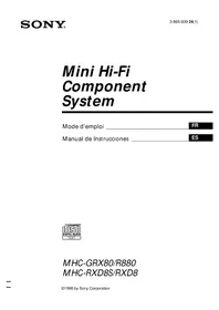 SONY MHCR880 - Sistema de alta fidelidad