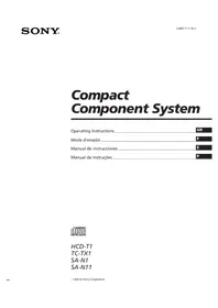 Notice SONY SAN11 Caixa de som
