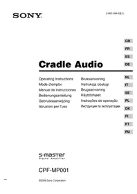 Notice SONY CPFMP001 Hi-Fi anlæg