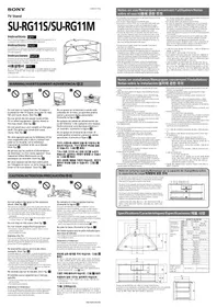 Notice SONY SURG11M Support des enceintes