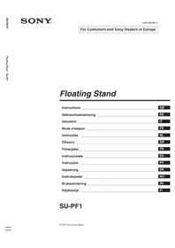 Notice SONY SUPF1 Support écran plat