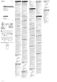 SONY SBHD41R - Télécommande