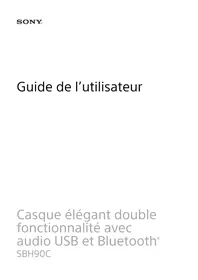 Notice SONY SBH90C Casque audio