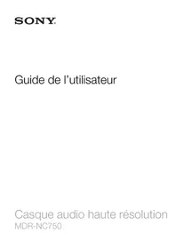 Notice SONY MDRNC750 Casque audio