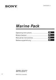 Notice SONY MPKDVF7 Andere Kamera-Zubehör