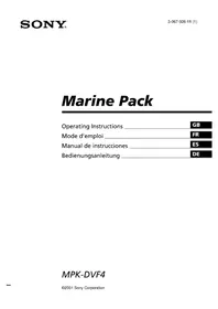 Notice SONY MPKDVF4 Andere Kamera-Zubehör