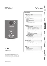 Notice ROLAND TD1DMK Tambour ordinateur