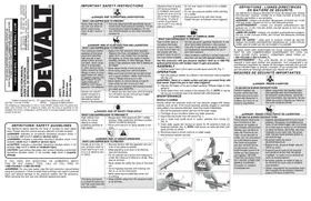 DEWALT DP275 - Nettoyeur haute pression