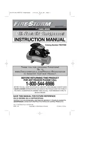 Notice BLACK & DECKER FSCP200 Compressor