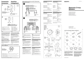 Notice SONY XSHA1727 Haut-parleur de voiture