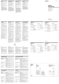 Notice SONY XSAW81P5 Haut-parleur de voiture