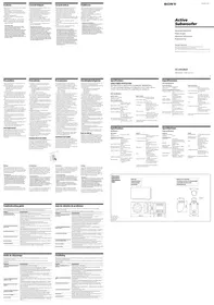 Notice SONY XSAW200X Haut-parleur de voiture