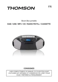 Notice THOMSON RK250UDABCD Hi-Fi anlæg