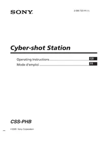 Notice SONY CSSPHB Other camera accessories